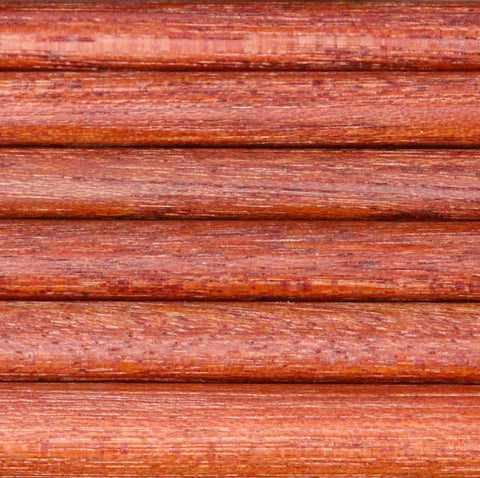 Red Balau - 6 Shafts - Hardwood Arrow Shafts - 5/16" Diameter - Spine 45-50# - 425-450 grains